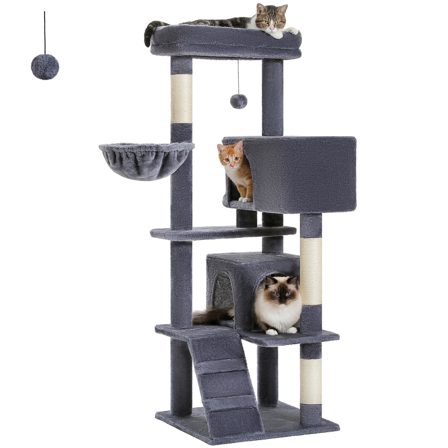 PAWZ Road Cat Tree Tower For Large Cats Plush Perch