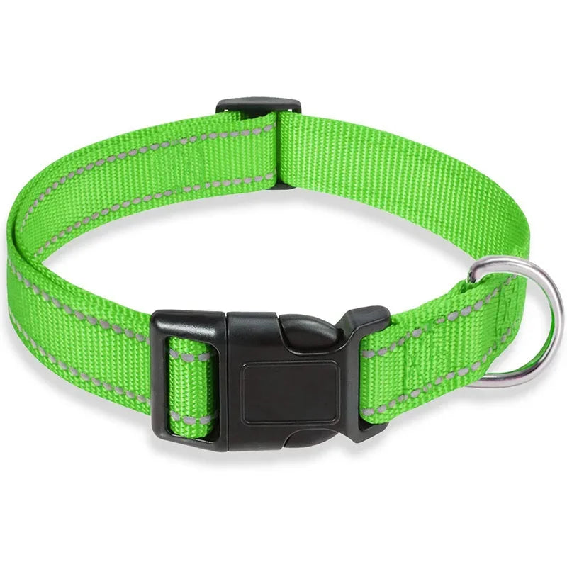 Guangdong Reflective Nylon Dog Collar Adjustable Safety