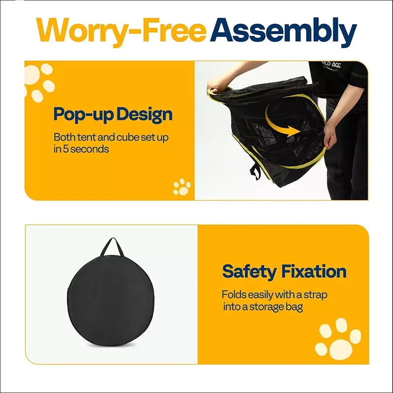 Closure 2-In-1 Outdoor Cat Enclosures Portable Catio Tent