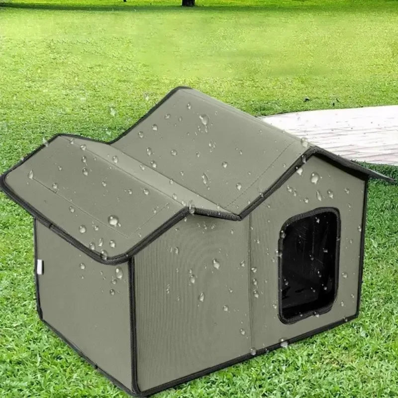 Outdoor Cat House Detachable Roof Waterproof Easy To Clean