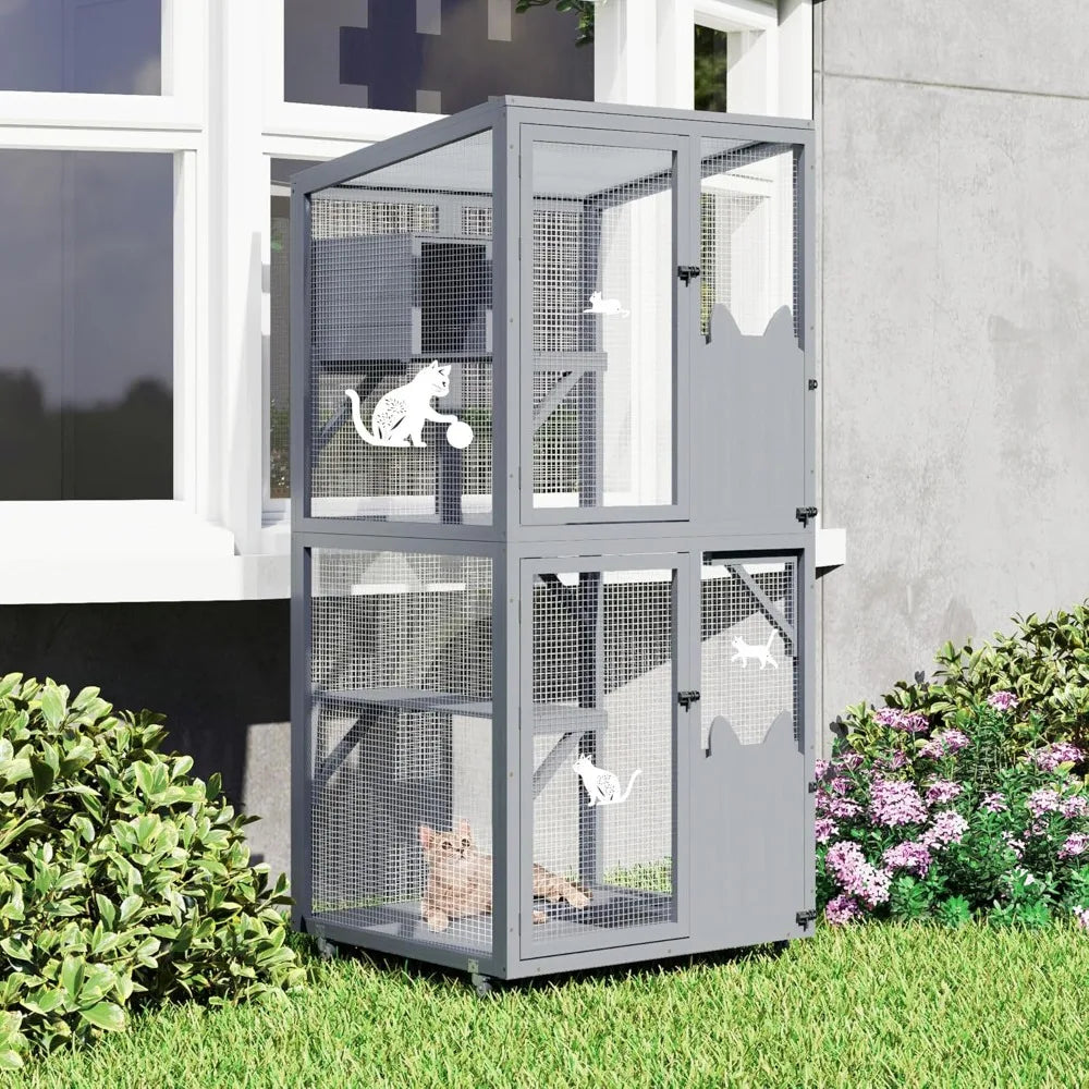 Catio Outdoor Cat Enclosure Window Access