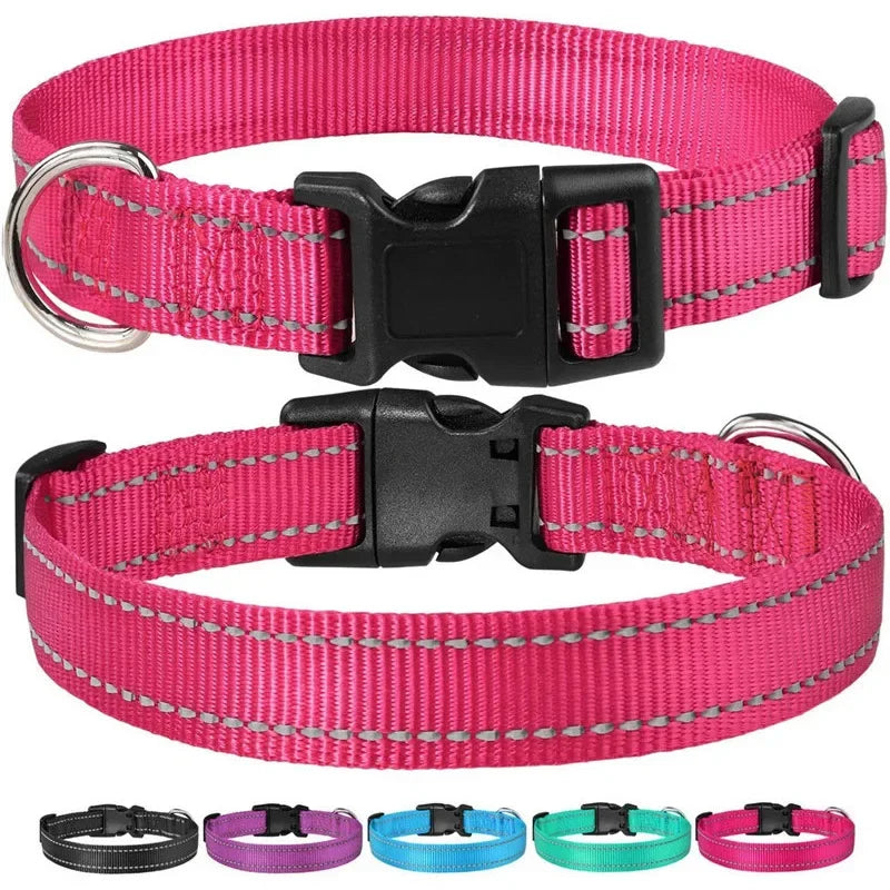 Guangdong Reflective Nylon Dog Collar Adjustable Safety