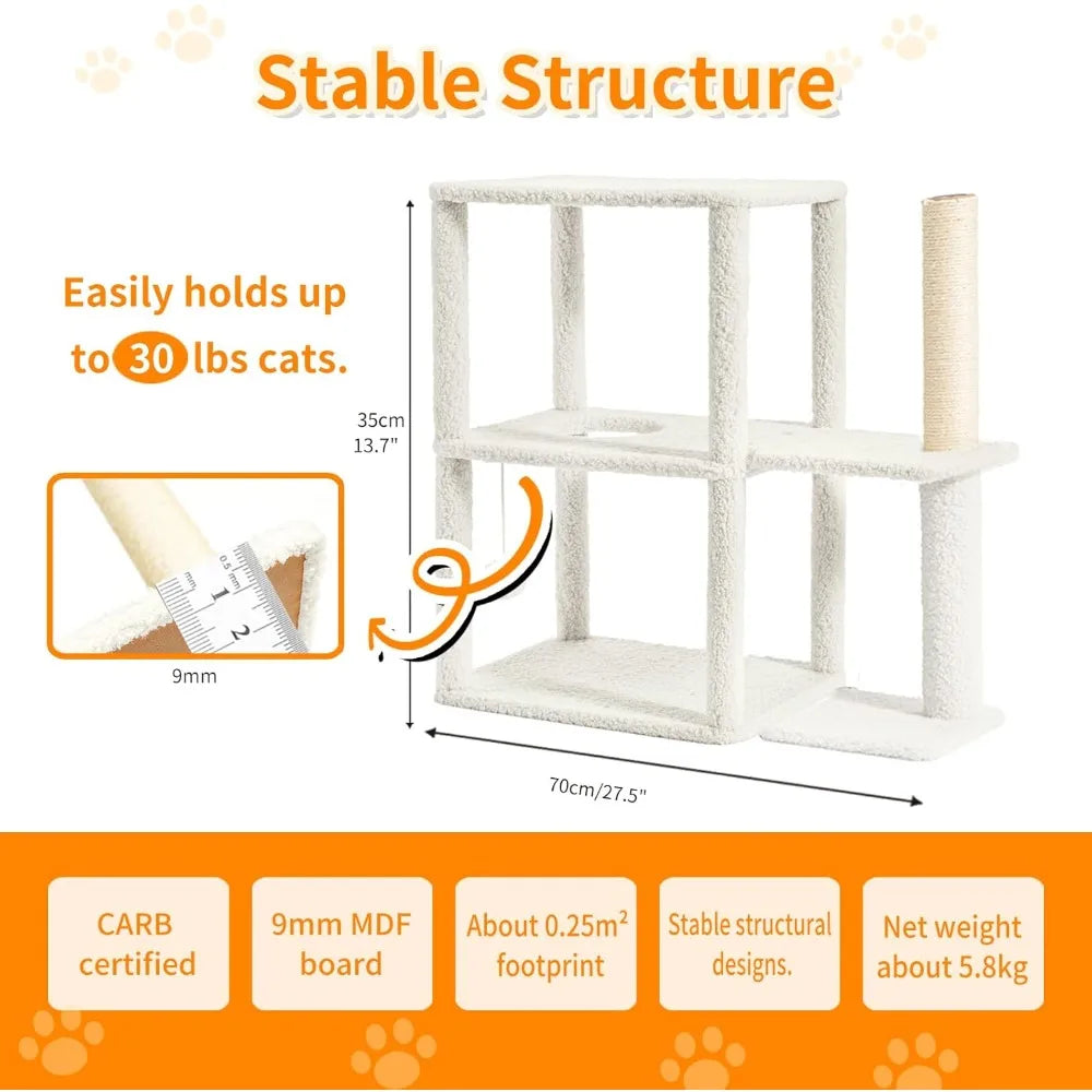 Feature Indoor Cat Beds Cave Condo For Cats Cozy Hideaway