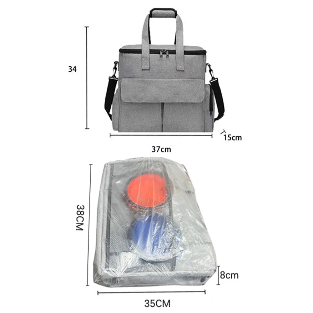 TWISTER.CK Dog Travel Backpack Organizer With Food Bags Bowls