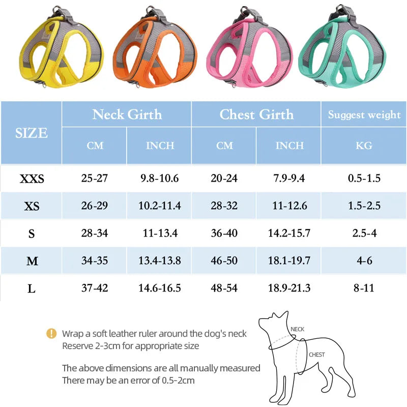 Guangdong CN Adjustable Dog Harness Vest For Small Dogs