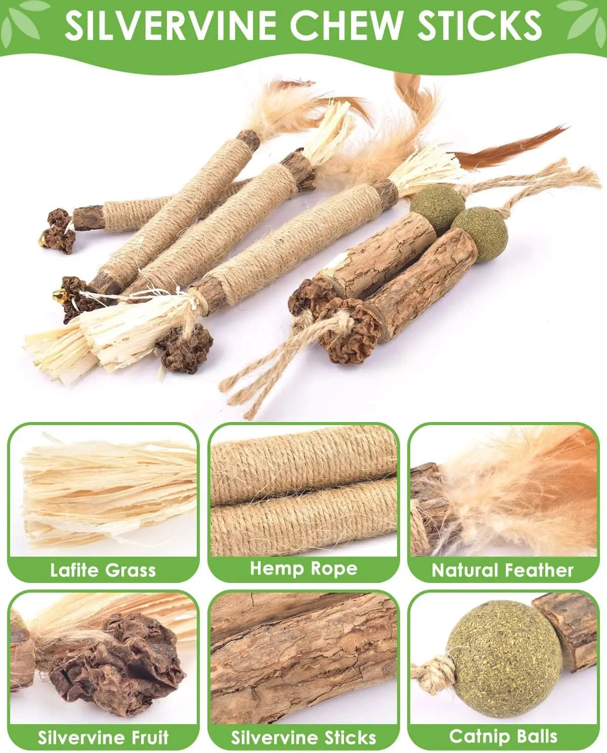 Zhejiang Silvervine Cat Chew Sticks Pack For Dental Care