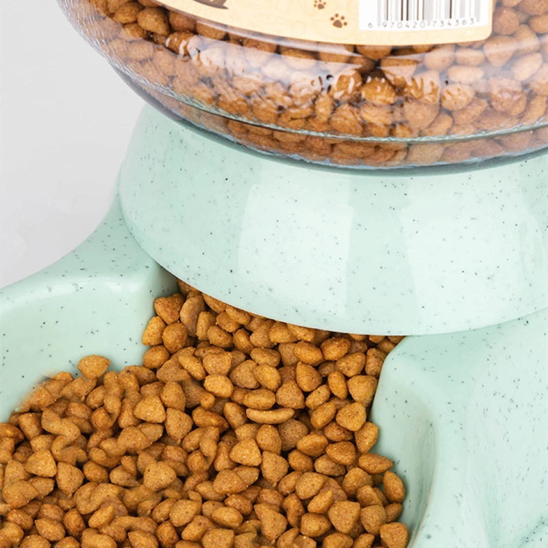 YTYIN Capacity Pet Feeder Bowls With Auto Water Dispenser
