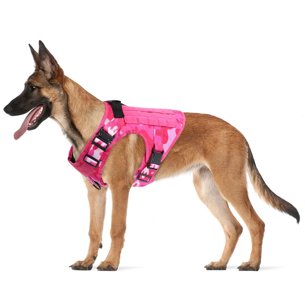 PETRAVELCN Camouflage Dog Harness Tactical Training Vest