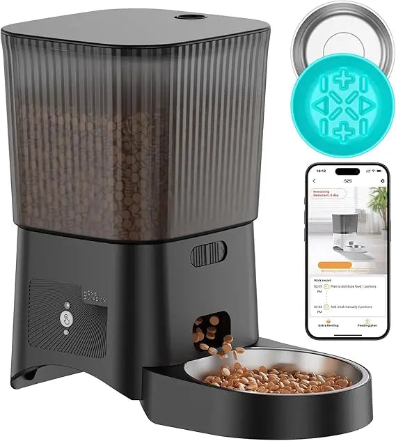 Automatic Cat Feeder App Control 5G WiFi Timed Dispenser