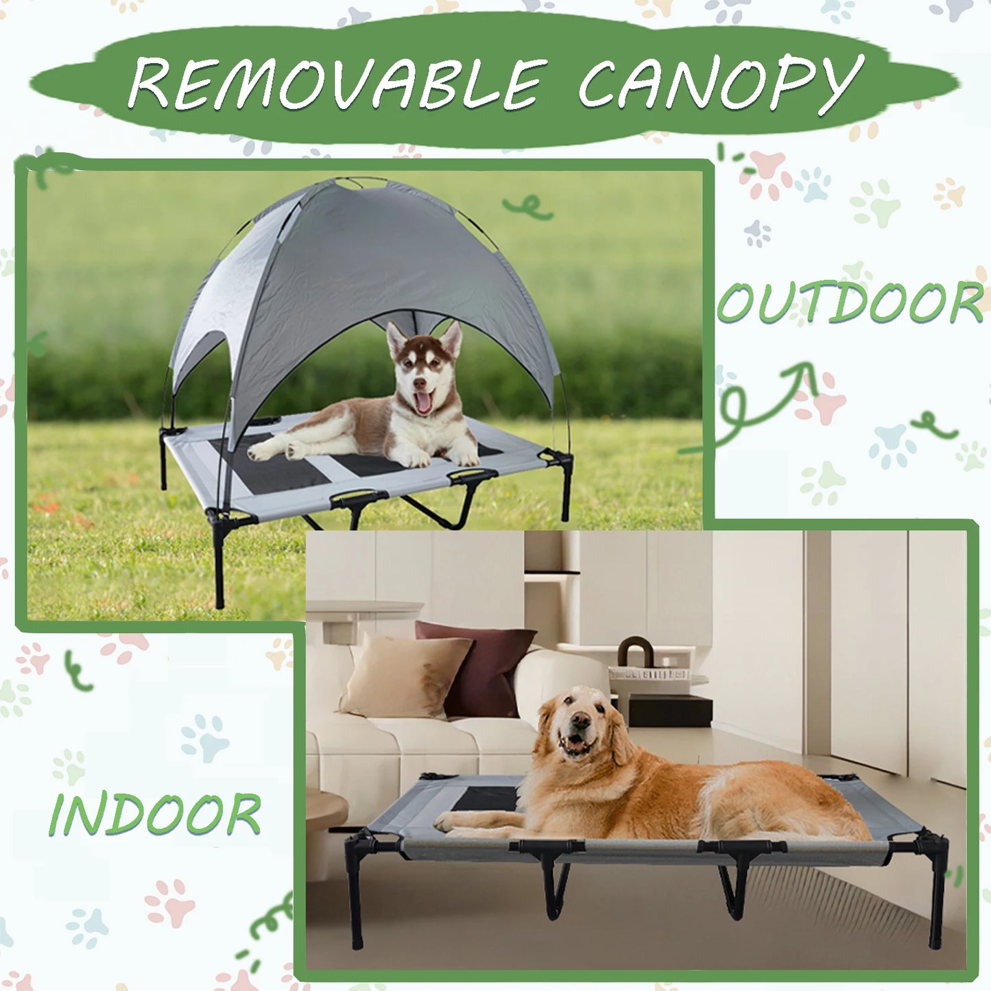 Shanghai Elevated Canopy Dog Bed For Pets Durable Comfort