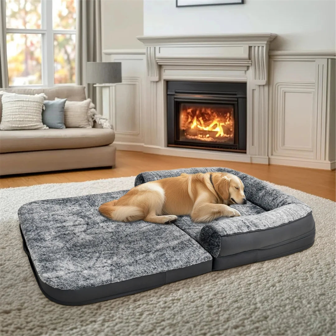 BINGOPAW Dog Bed Mat Foldable Fleece for Comfortable Rest