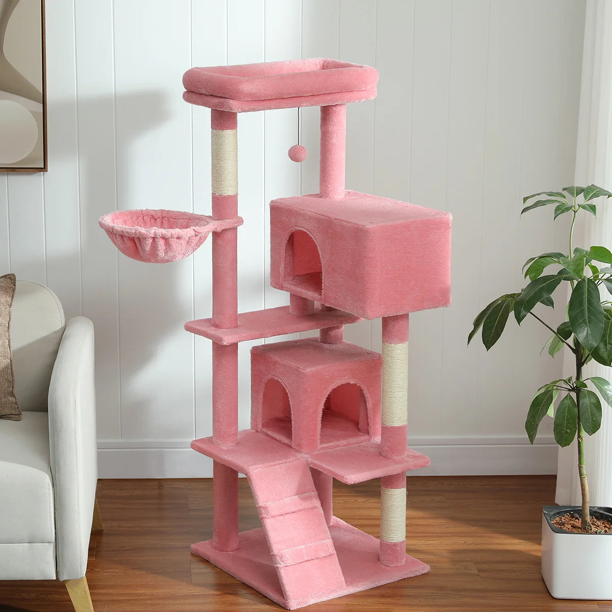 PAWZ Road Cat Tree Tower For Large Cats Plush Perch