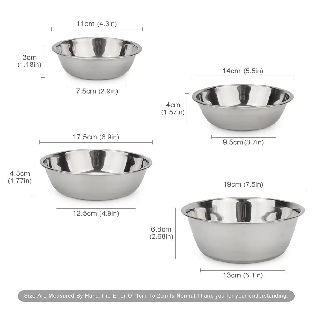 YTYIN Stainless Steel Dog Bowl Durable Pet Feeding Dish