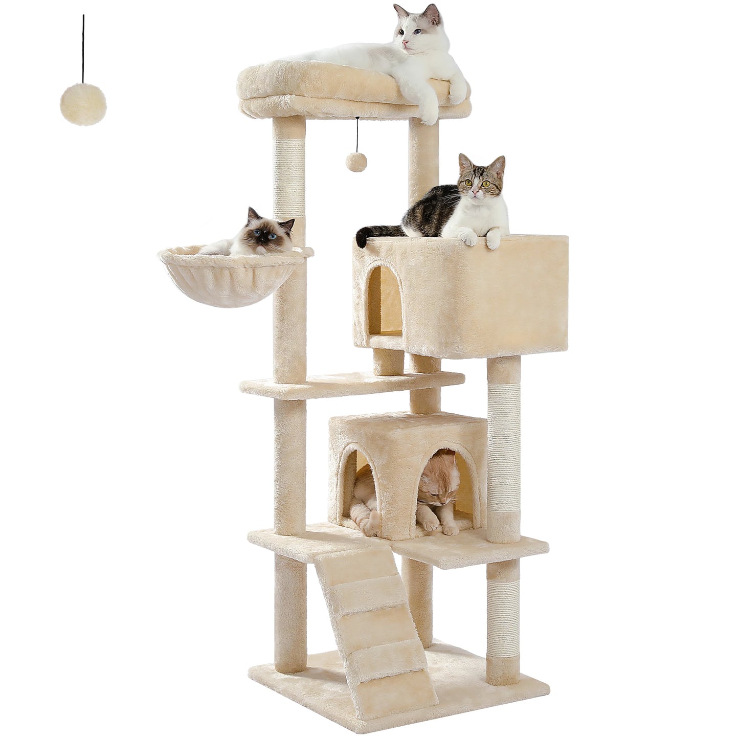 PAWZ Road Cat Tree Tower For Large Cats Plush Perch