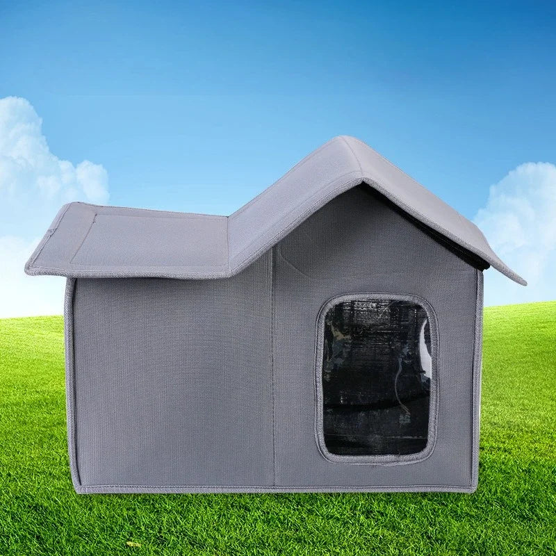 Outdoor Cat House Detachable Roof Waterproof Easy To Clean