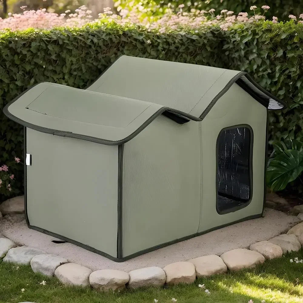 Outdoor Cat House Detachable Roof Waterproof Easy To Clean