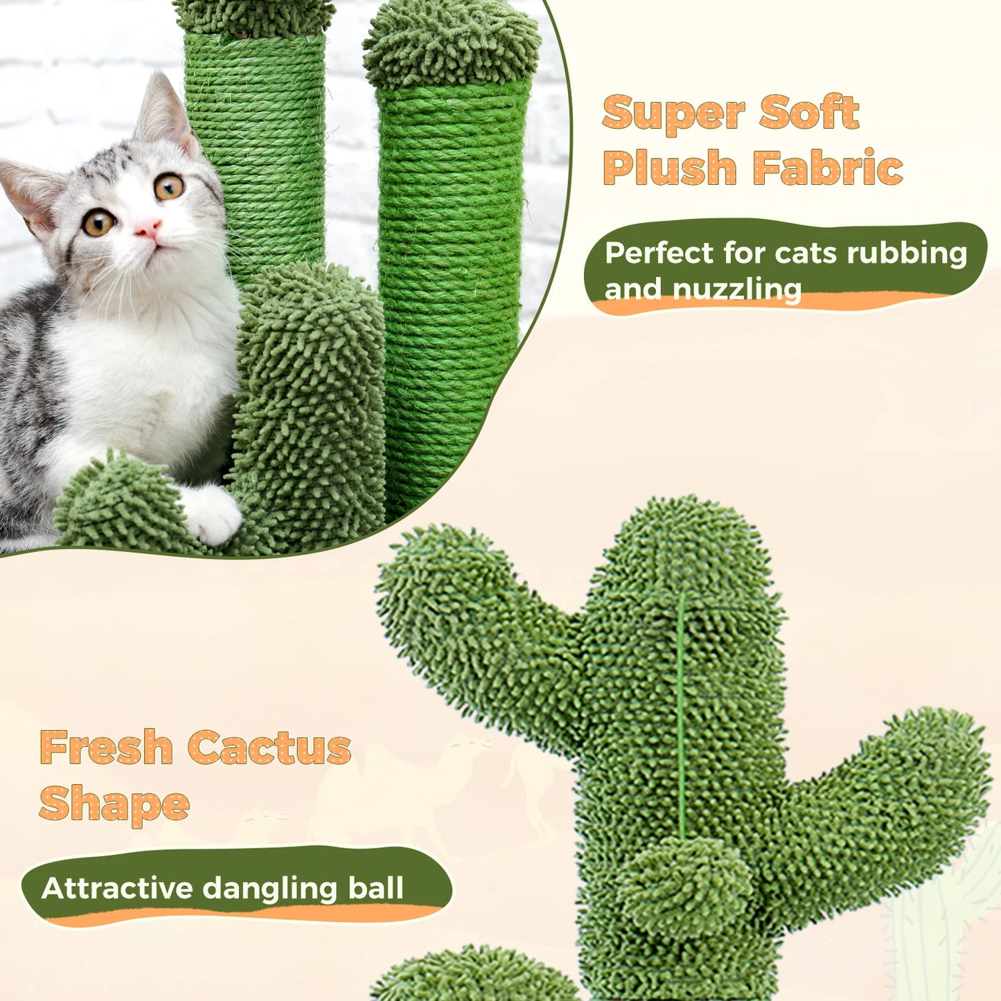 PAWZ Road Cactus Cat Scratcher Cat Scratching Post