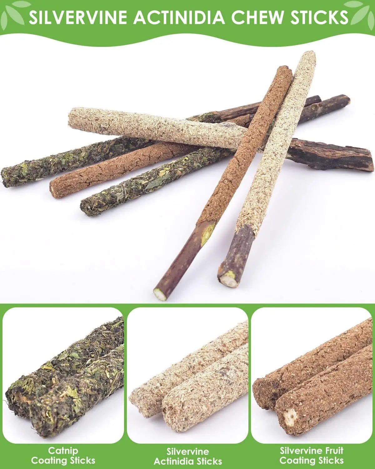 Zhejiang Silvervine Cat Chew Sticks Pack For Dental Care