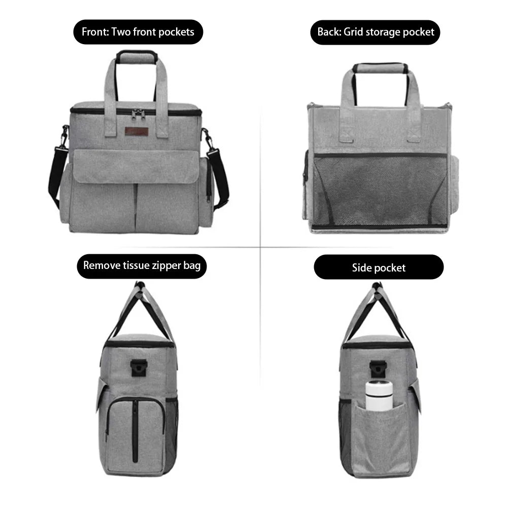 TWISTER.CK Dog Travel Backpack Organizer With Food Bags Bowls