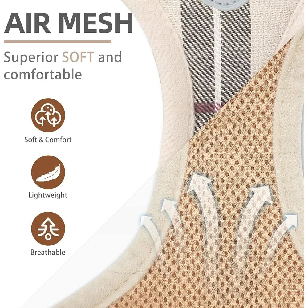 Fujian Adjustable No Pull Breathable Dog Harness Leash Set