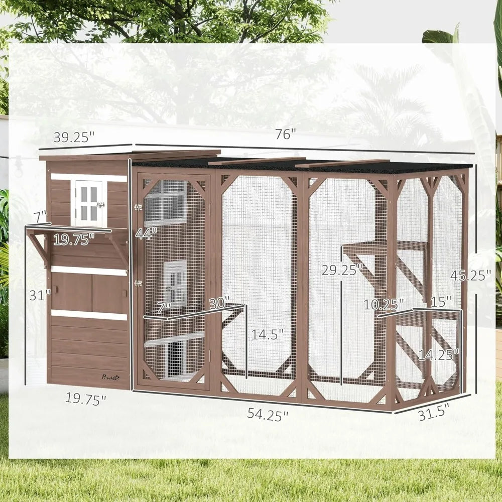 Closure Outdoor Cat Enclosure Catio Multi Level Top Access