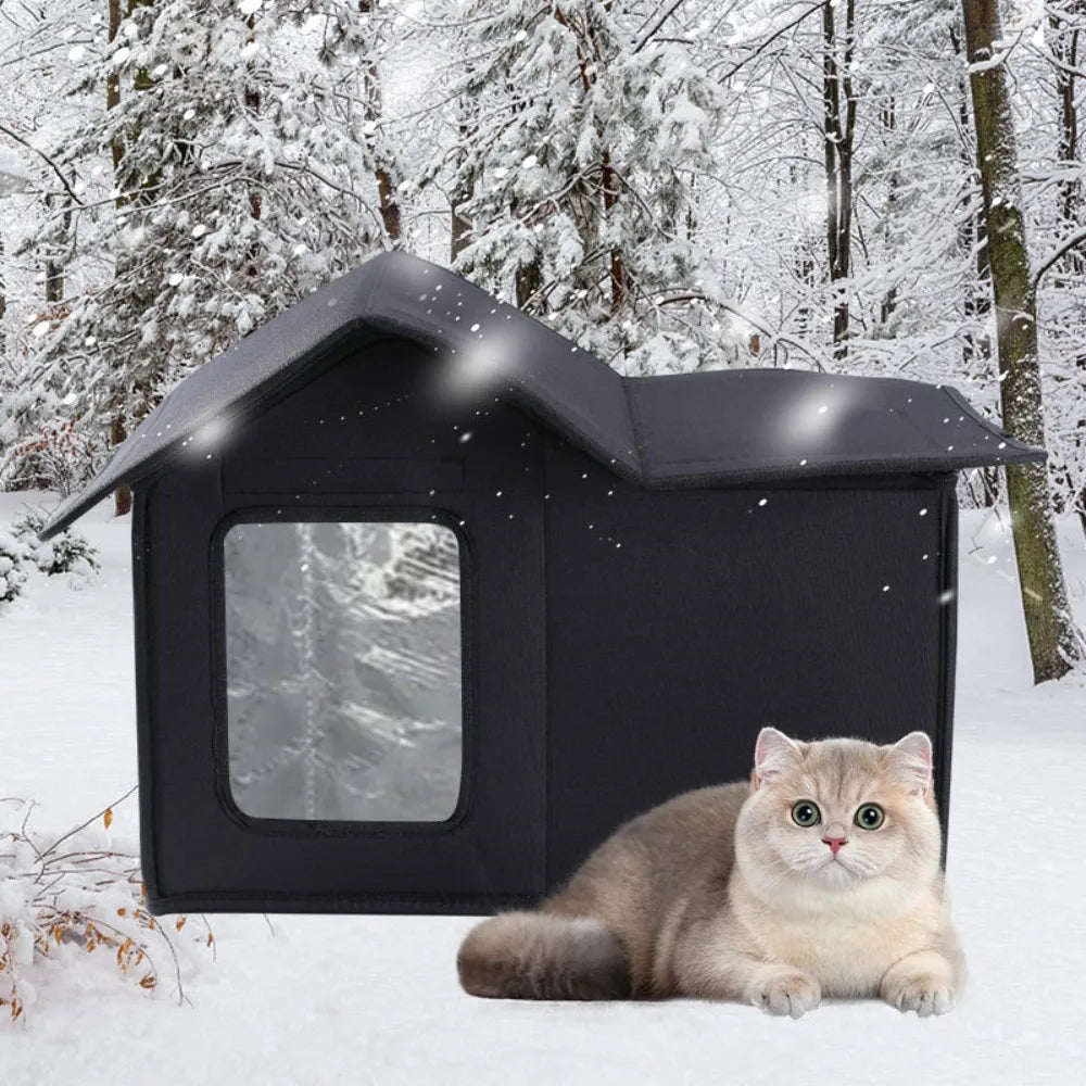 Outdoor Cat House Detachable Roof Waterproof Easy To Clean