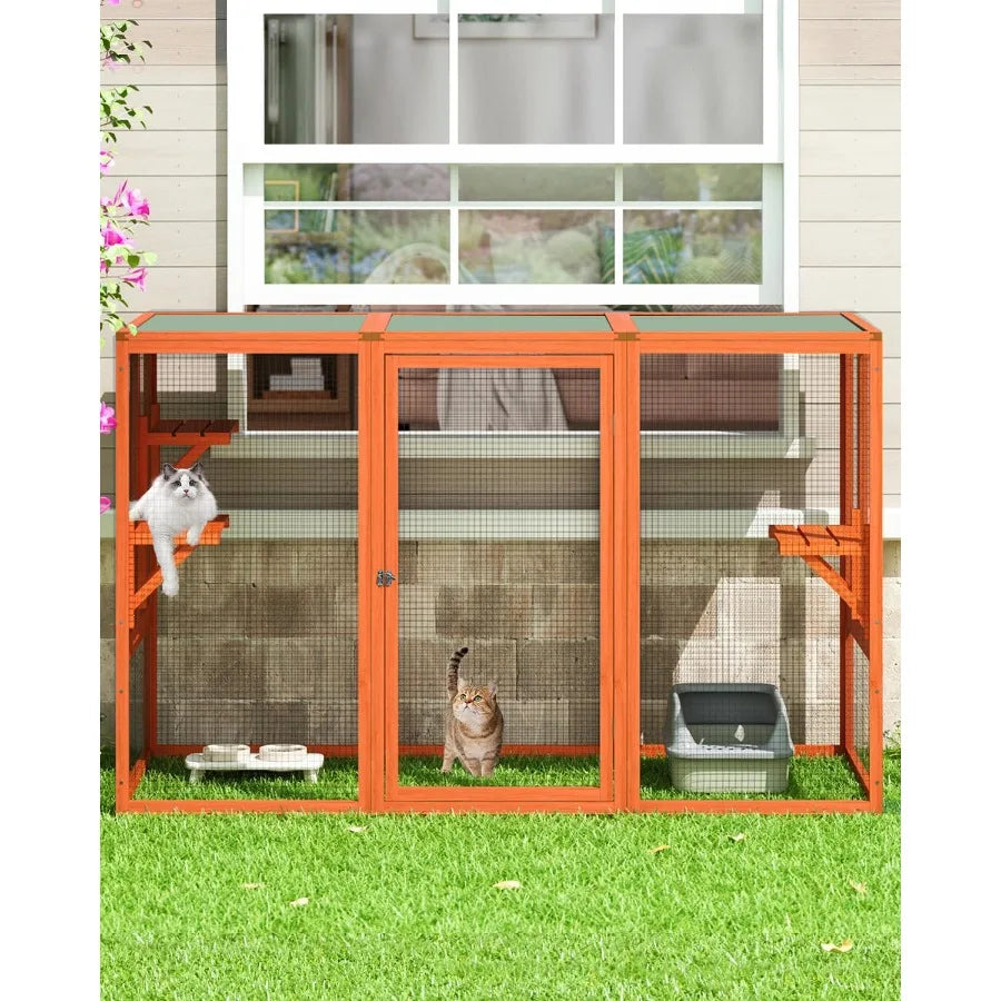 Catio Outdoor Cat Enclosure For Patio Pet Safe Durable