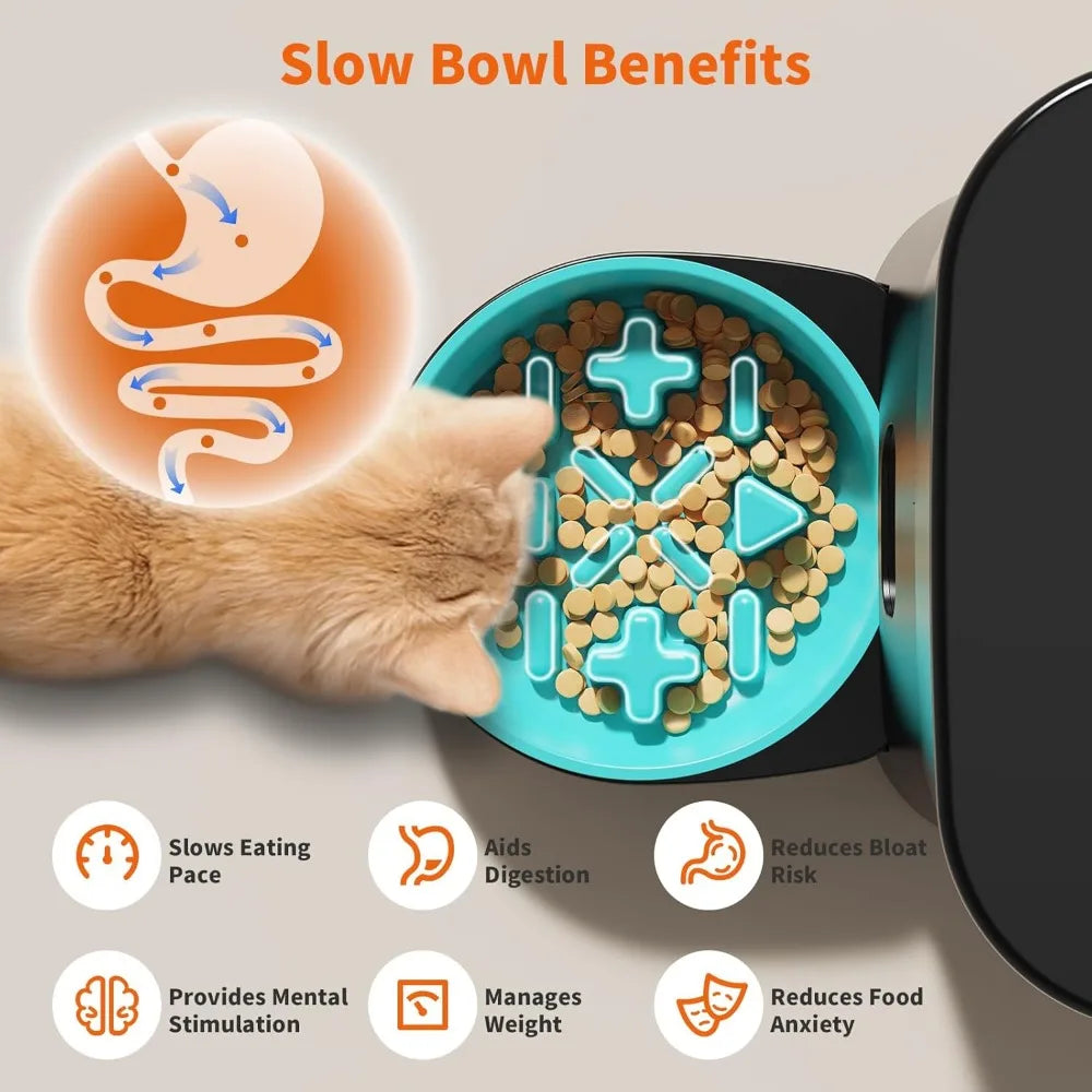 Automatic Cat Feeder App Control 5G WiFi Timed Dispenser