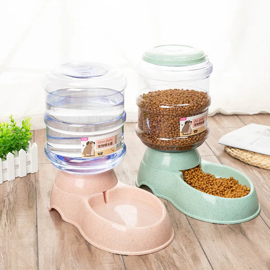 YTYIN Capacity Pet Feeder Bowls With Auto Water Dispenser
