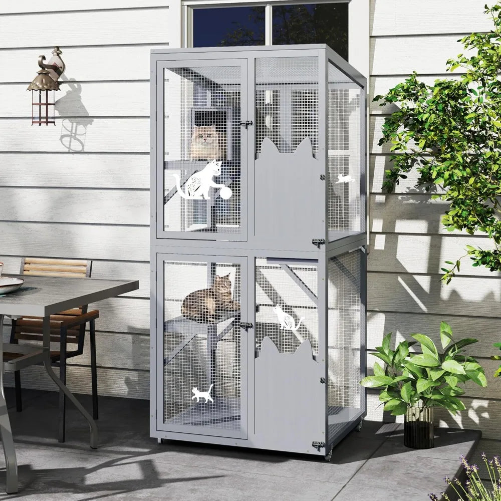 Catio Outdoor Cat Enclosure Window Access