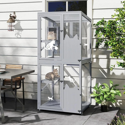 Catio Outdoor Cat Enclosure Window Access