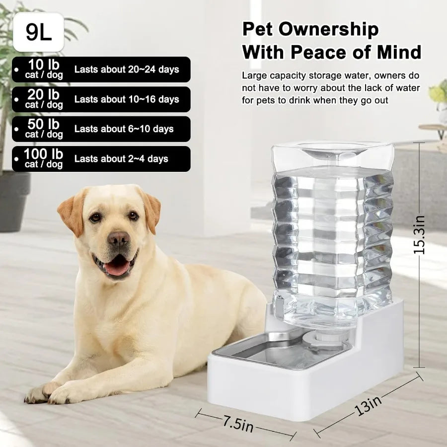 Hign-concerned Auto Pet Water Dispenser GravityFed Bowl