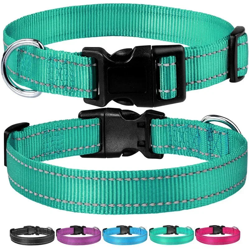 Guangdong Reflective Nylon Dog Collar Adjustable Safety