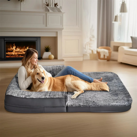 BINGOPAW Dog Bed Mat Foldable Fleece for Comfortable Rest